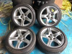 Калёса на 17 5-114,30. Toyota Aristo. 225/45R17 лето 12,14 год. 8.0x17" 5x114.30 ET50 ЦО 60,0 мм.