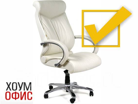 Кресло для руководителя Chairman 420 кожа, нагрузка до 150 кг, новый, в ...