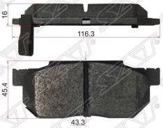 Колодки тормозные FR HONDAFIT GD1