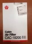 Фильтр салонный Cabin Air Filter CAC-18200