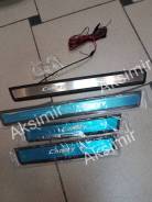Накладка на порог. Toyota Camry, ASV50, AVV50, GSV50