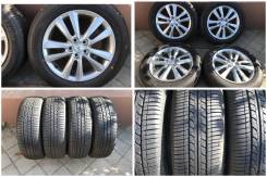 195/60R16 Bridgestone лето без износа с темными дисками toyota wish. 6.0x16" 5x100.00 ET45 ЦО 54,1 мм.