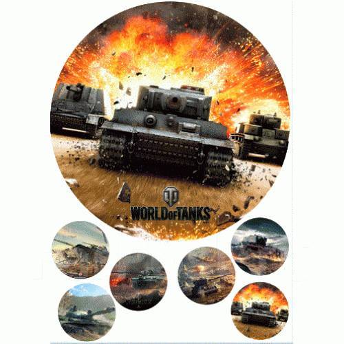 Сахарная картинка world of tanks