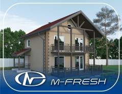 M-fresh Panama Plus! (Доработанный проект с дополнительной комнатой! ). 100-200 кв. м., 2 этажа, 4 комнаты, бетон