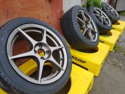 P1 Racing 16" 4*100 на отличной летней резине 205/45R16. 7.0x16" 4x100.00 ET45