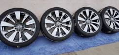 Темный хром Rays stratagia scudo r19 5*114,3 на лете 245/40/19. 8.0x19" 5x114.30 ET45 ЦО 73,0 мм.
