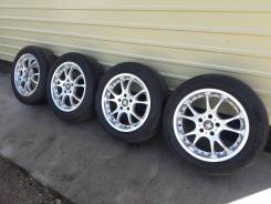 Шикарные кованные Weds Farmas DP-V11Japan на новых шинах 215/55R17. 7.0x17" 5x114.30 ET34 ЦО 73,1 мм.
