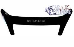 Дефлектор капота. Toyota Land Cruiser Prado, GRJ120, GRJ120W, GRJ121W, GRJ125W, KDJ120, KDJ120W, KDJ121W, KDJ125W, KZJ120, LJ120, RZJ120, RZJ120W, RZJ...
