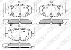 Колодки тормозные зад FORD EXPLORER 3/5 SAT ST-DG1Z2200C