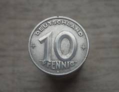 10 пфеннигов 1949 год А, редкость