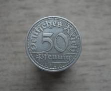 50 пфеннигов 1920 год, А, Веймарская республика, состояние