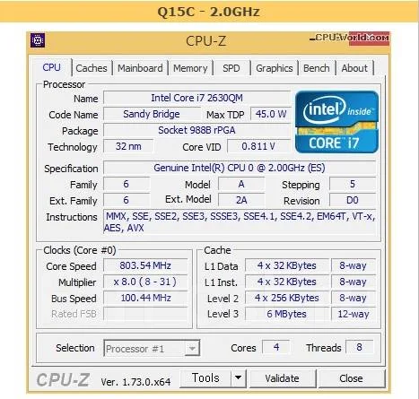 Intel Core i7-2630QM ����
