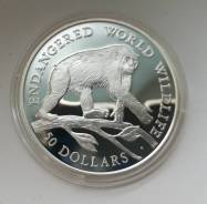 Острова Кука 50 долларов 1990г Ag925 20гр