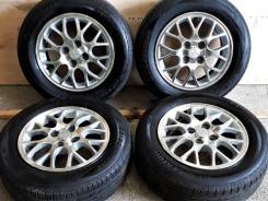 Bridgestone Nextry/Playz PZ-X 185/65R14 + Литьё Mitsubishi 4x100. 5.5x14" 4x100.00 ET46 ЦО 55,0 мм.