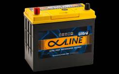 Alphaline Ultra 75B24R (59 А/ч). Увеличенная емкость. Скидка 700р во Владивостоке Alphaline. 59 А.ч., Прямая (правое), производство Корея
