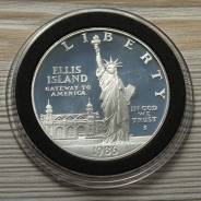 США 1 доллар 1986 года 100 лет Статуе Свободы Пруф Серебро