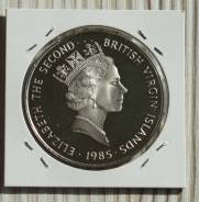 Британские Виргинские острова 20 Долларов 1985 Серебро