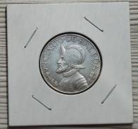 Панама 1/4 Бальбоа 1962 год серебро