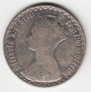 Англия флорин готический 1853 Victoria Серебро