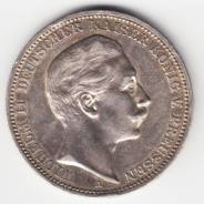 Германия - Пруссия 3 марки 1908 А Серебро