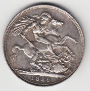 Англия крона 1889 Victoria Серебро