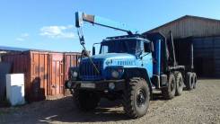 Урал 375. Продам урал лесовоз с крановой установкой!, 7 000 кг.