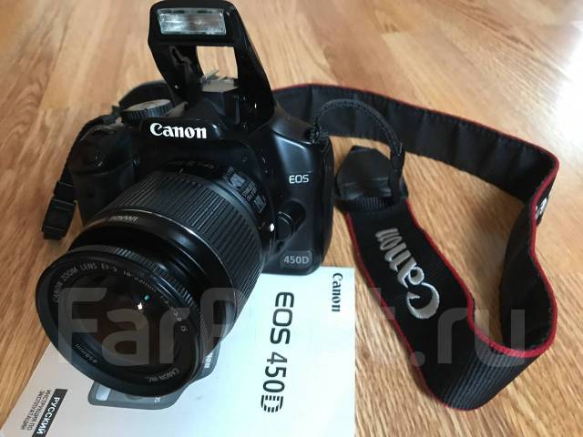 Фотоаппарат Canon EOS 450D, б/у, в наличии. Цена: 7 000₽ в Находке