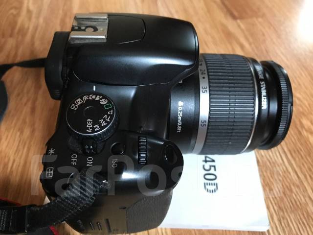 Фотоаппарат Canon EOS 450D, б/у, в наличии. Цена: 7 000₽ в Находке