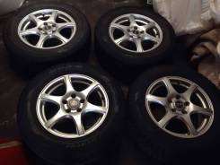 Колеса Weds Treffer Dunlop 215/65R16. 6.5x16" 5x114.30 ET47 ЦО 73,1 мм.