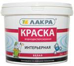 Краска акриловая интерьерная Лакра белая 40кг во Владивостоке Краски интерьерные акриловые.