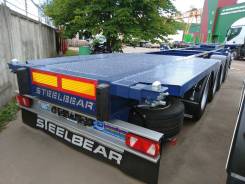Steelbear. 4-х осный полуприцеп-контейнеровоз PF-41N-6 _SAF Intra готов, 40 800 кг.