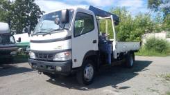 Toyota Dyna. 4WD мостовой рессорный с крановой, 4 600 куб. см., 3 000 кг.