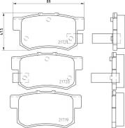 Колодка тормозная дисковая. Honda: Rafaga, Accord, Ascot, Inspire, Ascot Innova, Civic, Vigor, Accord Inspire, Civic Ferio, Accord Aerodeck, Prelude...