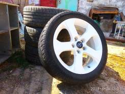 Диски от Mazda5 5х114.3 с резиной 205/50R17. 6.5x17" 5x114.30 ET52.5 ЦО 67,1 мм.
