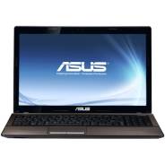 Asus K53S. 15.6", 2,5 ГГц, ОЗУ 6144 МБ, диск 650 Гб, WiFi, аккумулятор на 1 ч.