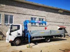JAC N75. 2018 с краном манипулятором Tadano FX303, 3 800 куб. см., 3 998 кг., 4x2