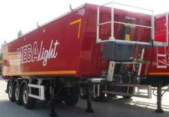 MEGA. Полуприцеп самосвальный алюминиевый Mega «Light» 33 м3, 34 400 кг.