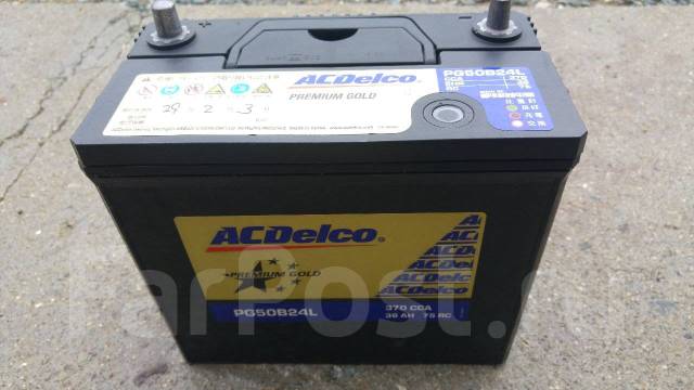 Аккумулятор ACDelco Premium Gold PG50B24L, обратная, 50 А.ч. китай