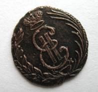 Качество! Сибирь! Полушка 1768 год (КМ) Екатерина II