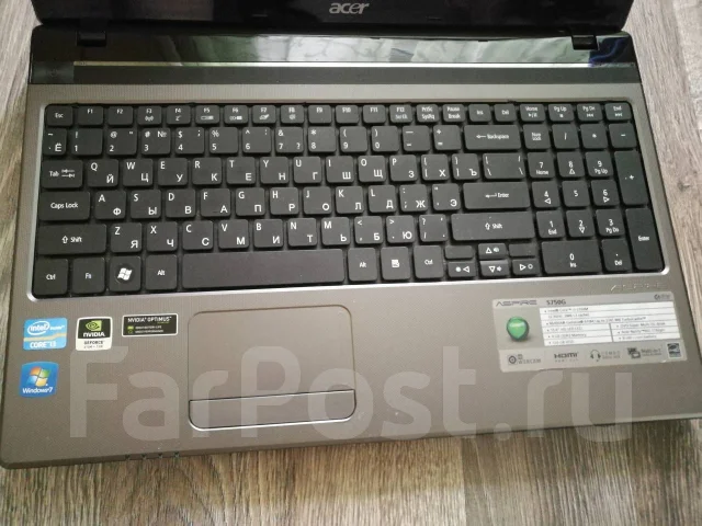 Acer Aspire 5750G. 15.6", 2,3����, ��� 4 ��, ���� 320���, WiFi: 1, Bluetooth: 1, ����������� �� 2��. ����
