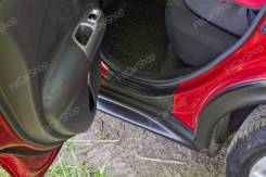 Накладка на порог. Nissan Juke