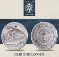 Жетон Captain Cook Charts the South Seas HMB Endeavour Корабль