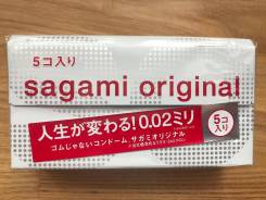 Презервативы Sagami 0,02mm. Полиуретановые ультратонкие 5шт