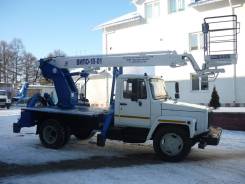 Випо-18. Автогидроподъемник ВИПО-18-01 на шасси ГАЗ-33098 (4х2), 3 000 куб. см., 18 м.