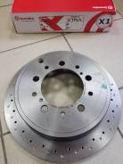 Диск тормозной задний перфорированный LC200 / LX570 07- Brembo 09.A967.1X