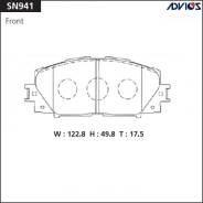 Колодки тормозные дисковые. Toyota: Premio, Allion, Vios, Vitz, Corolla Axio, Porte, Passo Sette, Probox, Yaris, Spade, Corolla Fielder, Succeed, Belt...