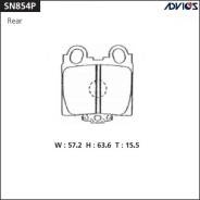 Колодки тормозные дисковые. Toyota: Mark II Wagon Blit, Crown Majesta, Crown, Aristo, Verossa, Soarer, Mark II, Altezza, Origin, Progres, Brevis Двига...