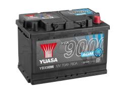 Yuasa. 70 А.ч., Обратная (левое), производство Европа