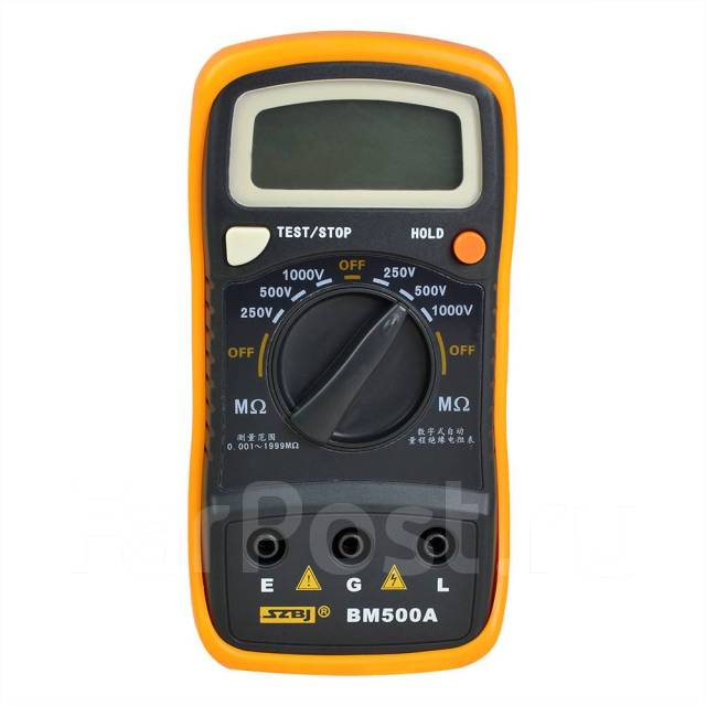 Мегаомметр BM500A 1000В, 500В, 250В, новый, в наличии. Цена: 2 500₽ во ...