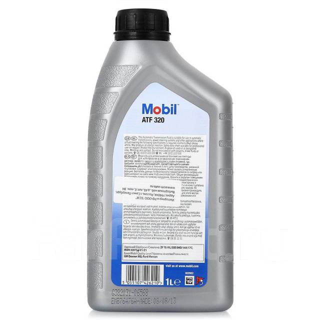 Масло трансмиссионное АКПП (Декстрон 3) Mobil ATF 320, 1л, минеральное ...